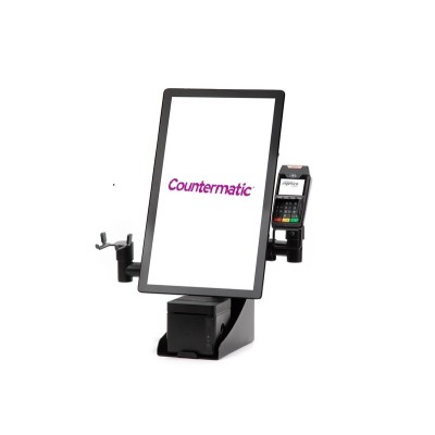 Kiosco autoservicio sobremesa con escáner de pistola