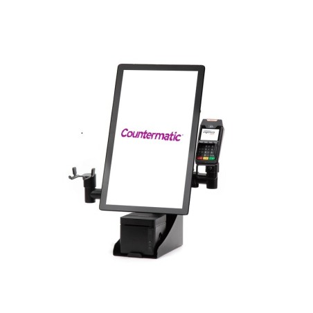 Kiosco autoservicio sobremesa con escáner de pistola